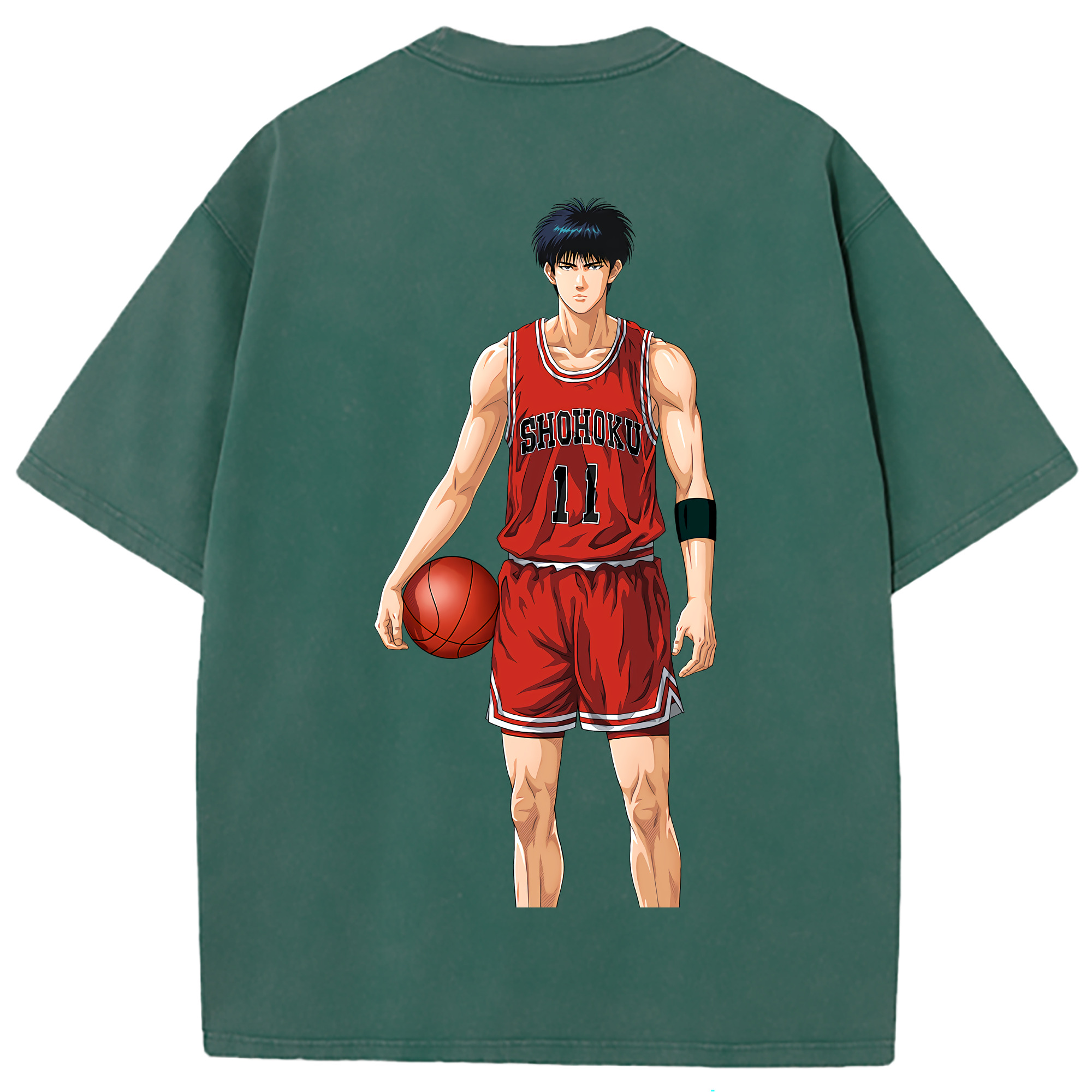 （画像用） SLAM DUNK／スラムダンク 綿100% ヴィンテージ風 半袖Tシャツ（背面プリント）
